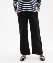 Pantalon de grossesse en maille froissée à taille smockée